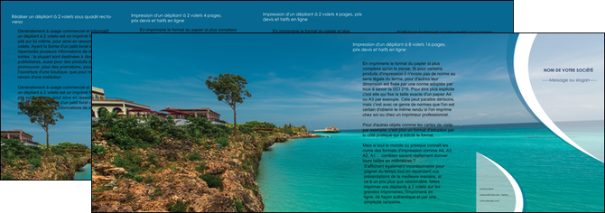 impression depliant 4 volets  8 pages  sejours mer plage bord de mer MID35040