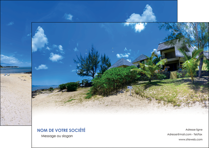 modele affiche sejours agence immobilier ile maurice villa MIDLU35196