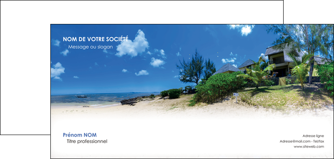 exemple carte de correspondance sejours agence immobilier ile maurice villa MIDLU35198