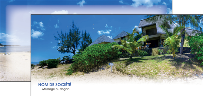 imprimerie flyers sejours agence immobilier ile maurice villa MIDLU35200