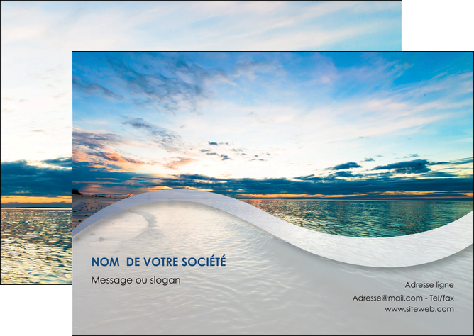 imprimer flyers sejours plage ocean bord de mer MIDBE35544