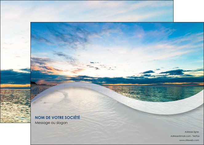 imprimer affiche sejours plage ocean bord de mer MIDBE35546