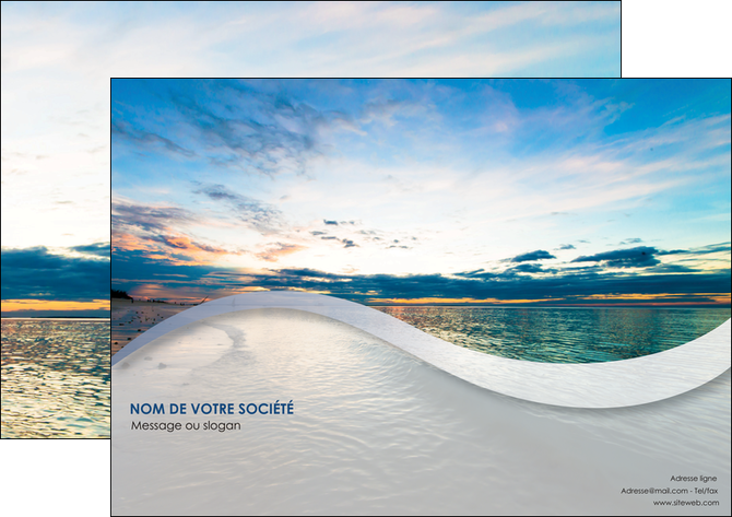 imprimerie affiche sejours plage ocean bord de mer MIDBE35548