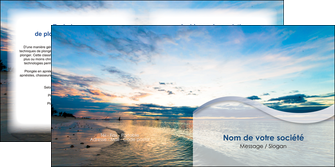 impression depliant 2 volets  4 pages  sejours plage ocean bord de mer MIDBE35566