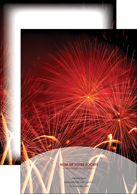personnaliser modele de flyers 14 juillet feux dartifice artificier MLIG35594