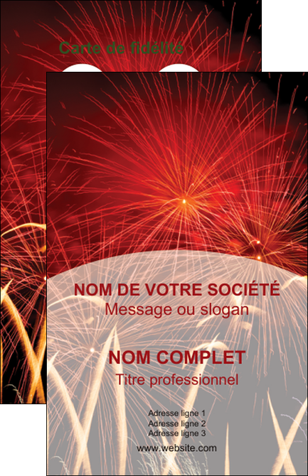realiser carte de visite 14 juillet feux dartifice artificier MLIG35602