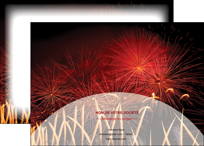 personnaliser maquette affiche 14 juillet feux dartifice artificier MIDBE35614