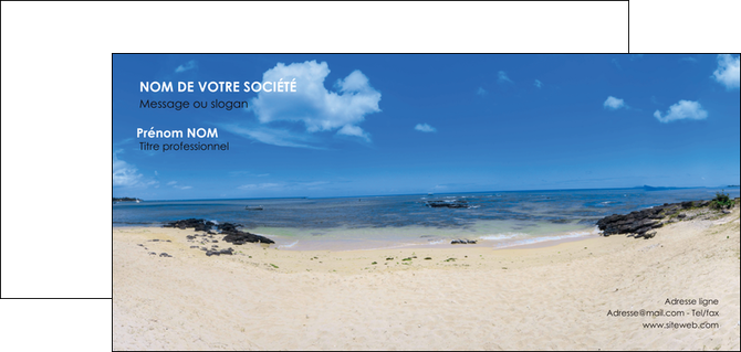 creer modele en ligne carte de correspondance paysage mer vacances ile MIDBE35774