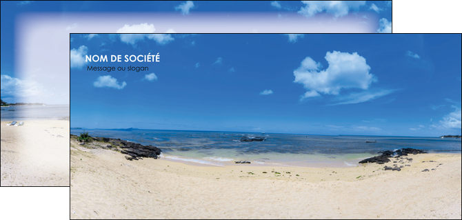 imprimer flyers paysage mer vacances ile MIDBE35776