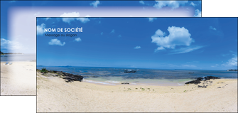 imprimer flyers paysage mer vacances ile MIDBE35776
