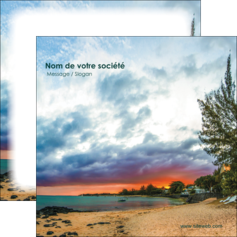 imprimer flyers sejours plage mer vacances MIDBE35904