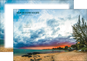 modele en ligne affiche sejours plage mer vacances MIDBE35916
