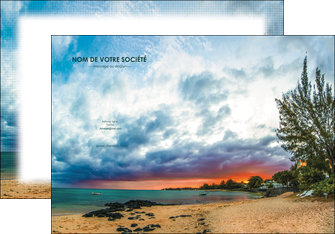 personnaliser modele de affiche sejours plage mer vacances MIDBE35930