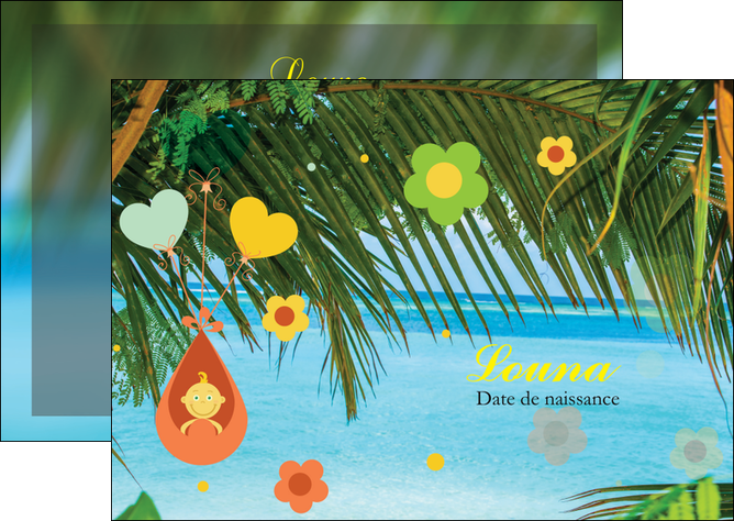 exemple flyers mer plage ciel bleu MIDBE36044