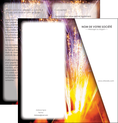 personnaliser maquette depliant 2 volets  4 pages  reception et animation feu dartifice artificier artilleur MLIG36134