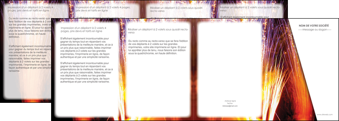 cree depliant 4 volets  8 pages  reception et animation feu dartifice artificier artilleur MLIG36138