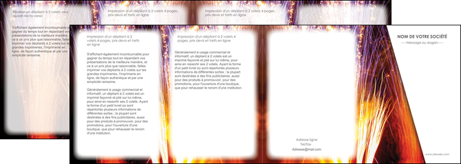 modele depliant 4 volets  8 pages  reception et animation feu dartifice artificier artilleur MLIGLU36140