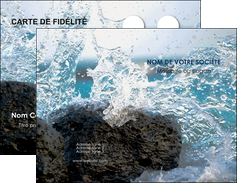 modele en ligne carte de visite mer rocher nature MIFBE36236