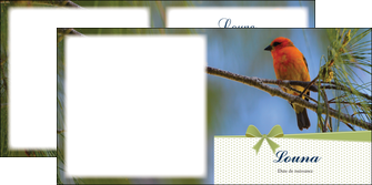 imprimerie depliant 2 volets  4 pages  oiseau nature arbre MIF36346