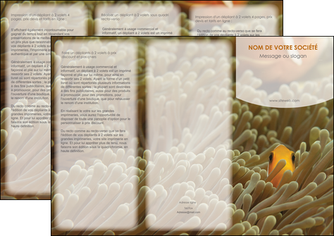 imprimer depliant 3 volets  6 pages  animal nemo macro original MIDBE36424
