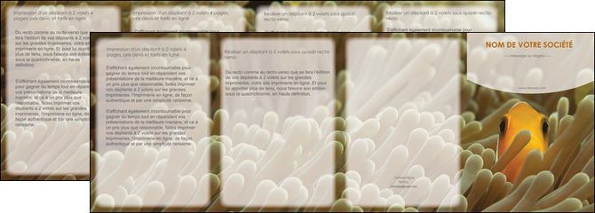 imprimerie depliant 4 volets  8 pages  animal nemo macro original MIDBE36438