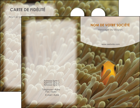 impression carte de visite animal nemo macro original MIDBE36454