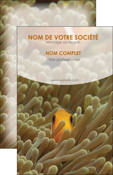 impression carte de visite animal nemo macro original MIDBE36456