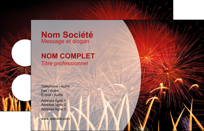 creation graphique en ligne carte de visite 14 juillet feux dartifice artificier MLIG36624