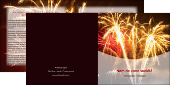 impression depliant 2 volets  4 pages  feu dartifice eclat lumiere MLIG36652