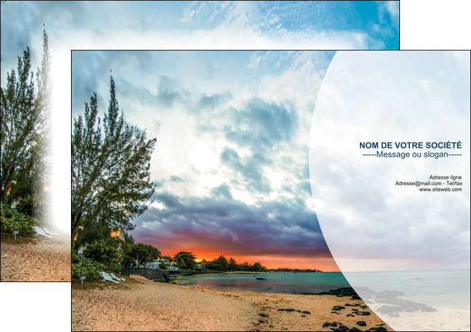 faire modele a imprimer affiche tourisme  plage mer nature MIDLU36720