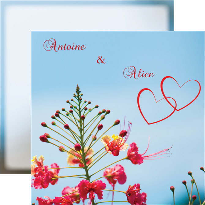 imprimerie flyers fleur heureux ciel bleu MLIG36778