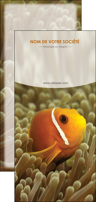 personnaliser maquette flyers paysage belle photo nemo poisson MIDBE36864