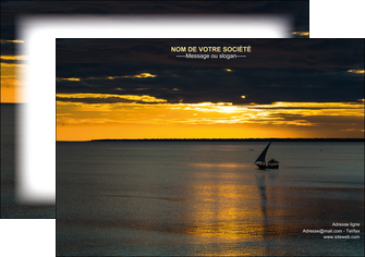 faire modele a imprimer affiche sejours pirogue couche de soleil mer MID36902