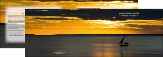 imprimerie depliant 2 volets  4 pages  sejours pirogue couche de soleil mer MID36928