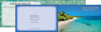 maquette en ligne a personnaliser carte de visite sejours plage sable mer MIDBE37056