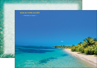 modele affiche sejours plage sable mer MIDBE37058