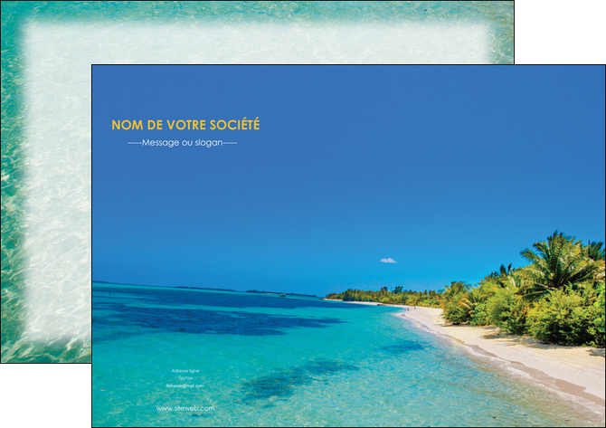 imprimerie affiche sejours plage sable mer MIDBE37060