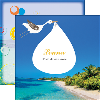 exemple flyers plage mer palmier MIF37090
