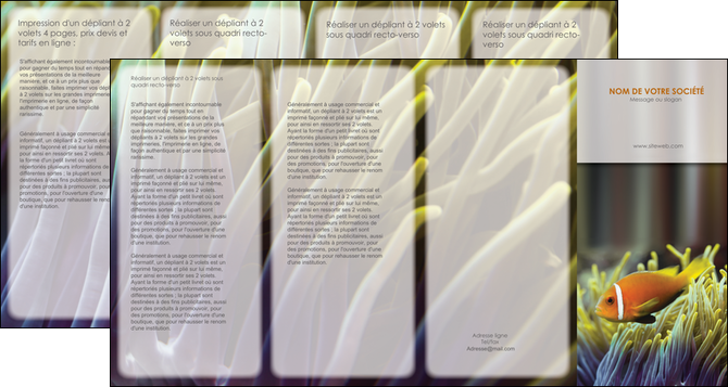 personnaliser modele de depliant 4 volets  8 pages  animal originale belle photo idee MIDBE37456