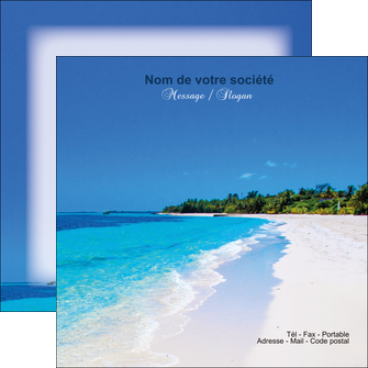 modele flyers sejours plage mer sable blanc MLGI37606