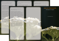 faire depliant 3 volets  6 pages  fleuriste et jardinage plantes cactus fleurs MLGI37670