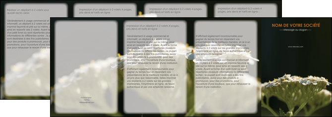 imprimerie depliant 4 volets  8 pages  fleuriste et jardinage plantes cactus fleurs MLGI37676