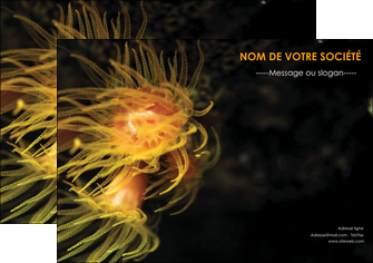 personnaliser modele de affiche animal meduse fond de mer plongee MIDBE37774