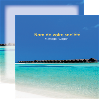 modele flyers sejours plage bungalow mer MIDBE38024