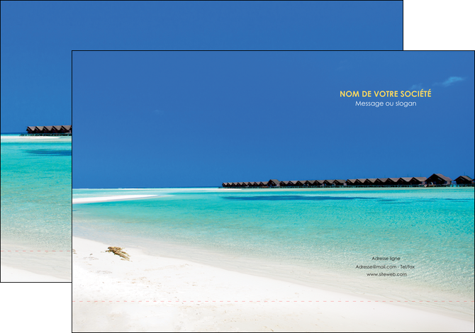 imprimer pochette a rabat sejours plage bungalow mer MIDBE38048