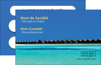 cree carte de visite sejours plage bungalow mer MIDBE38052