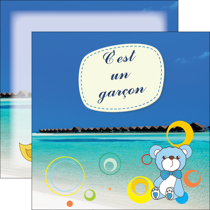 modele flyers plage mer bungalow MLIG38066