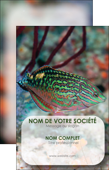 modele carte de visite plongee  poisson plongee nature MIDBE38150