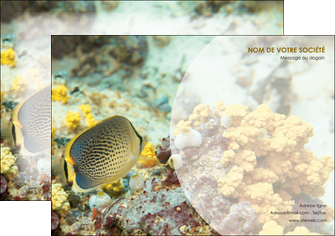 creer modele en ligne affiche animal poisson plongee nature MIDBE38240
