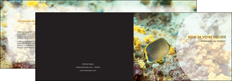 cree depliant 2 volets  4 pages  plongee  poisson plongee nature MIDBE38244